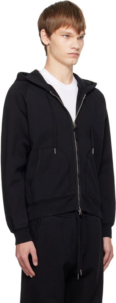 Mikina Tom Ford TOM FORD Cotton Zip Hoodie Čierna | JDL010-JMC072, 1