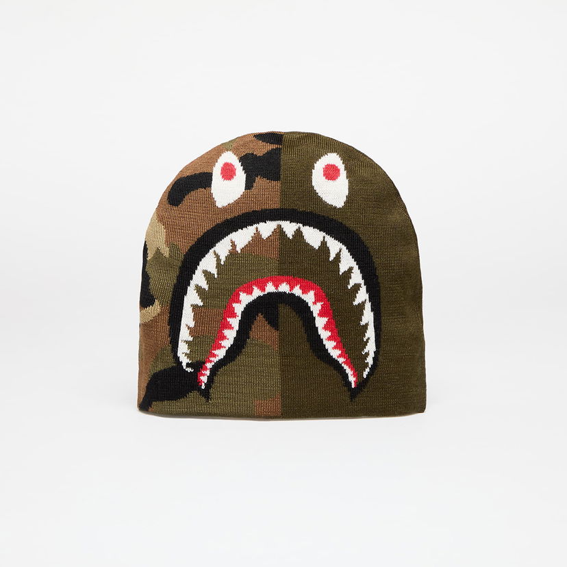 Kulicha BAPE Shark Knit Hat Zelené | 001HTK701006M OLD
