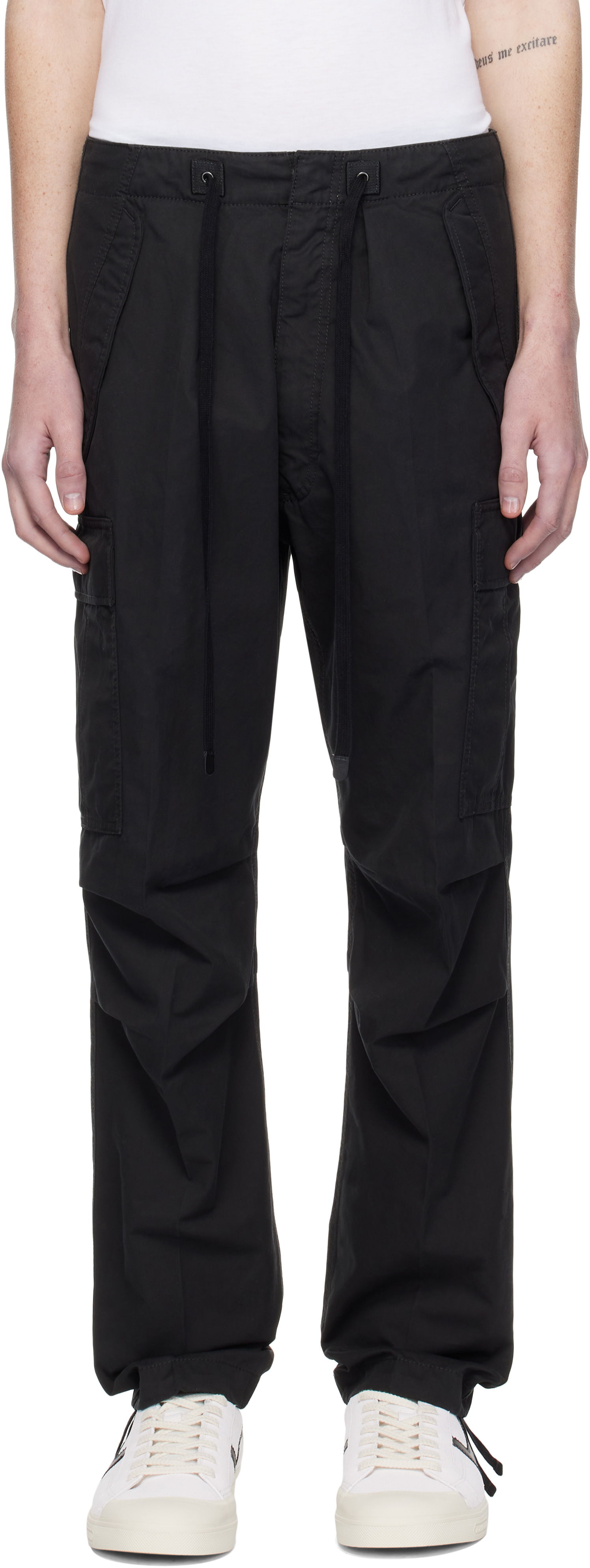 Cargo nohavice Tom Ford Tom Ford Enzyme Twill Cargo Pants Čierna | SCC001-FMC054F23, 0