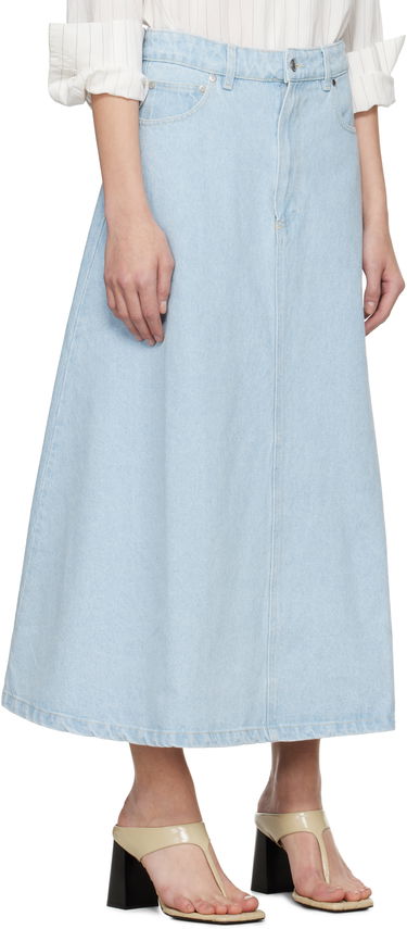 Sukňa Nanushka Nanushka Cintia Denim Midi Skirt Modrá | NW25SSSK24152, 1