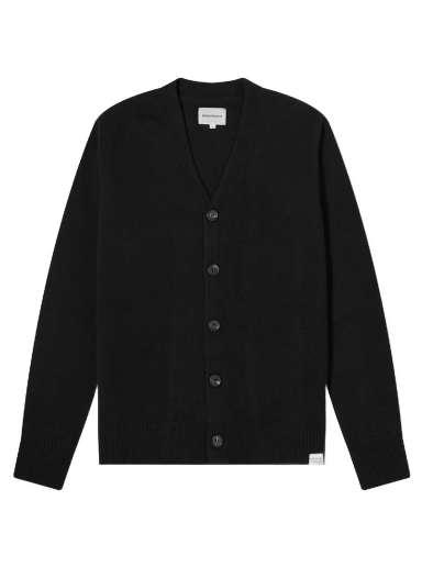 Sveter NORSE PROJECTS Adam Lambswool Cardigan Čierna | N45-0395-9999