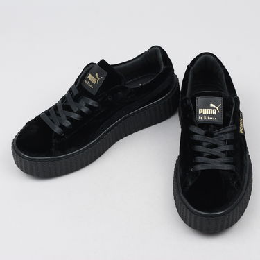 Tenisky a topánky Puma Creepers Velvet black - black - black Čierna | 364466 01, 2