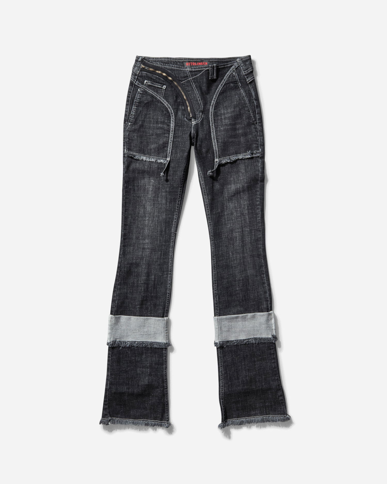 Džínsy Ottolinger Open Back Denim Flare Jeans Čierna | 11720271701 BLK, 0
