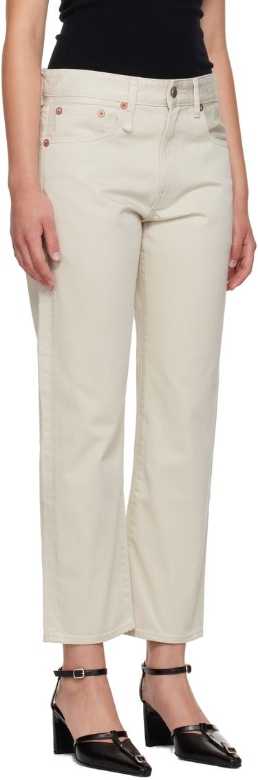 Džínsy R13 R13 Romeo Straight-Leg Jeans Béžová | R13WD103-D338A, 1