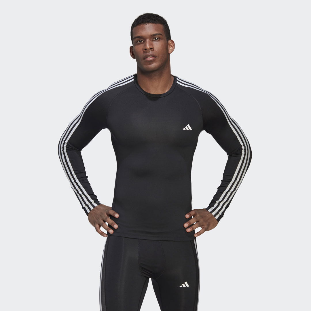 Techfit 3-Stripes Training Long Sleeve