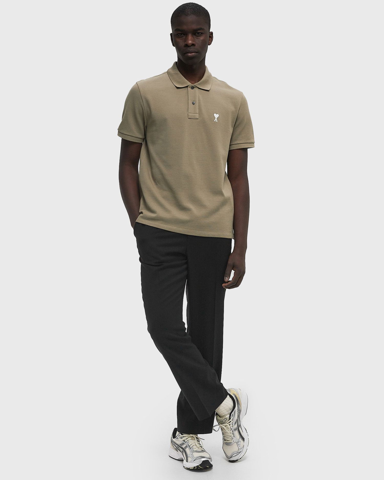 Polo tričko AMI AMI Paris Classic Ami De Coeur Polo Shirt 3XL Zelené | HPL060.760-375, 1