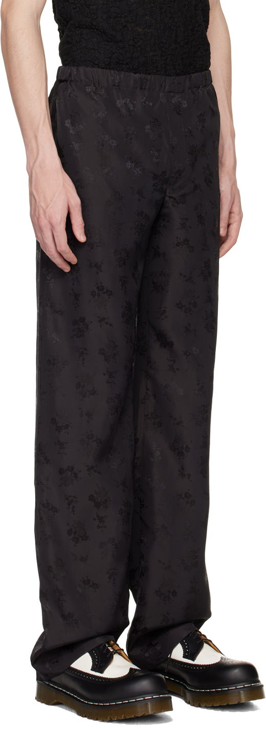 Anna Sui Floral Jacquard Trousers