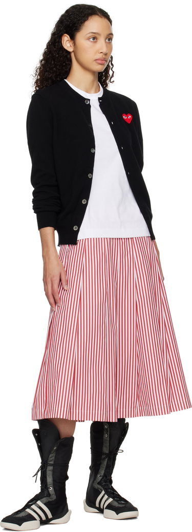 Sveter Comme des Garçons COMME des GARÇONS PLAY Heart Cardigan Čierna | AX-N007-051, 3