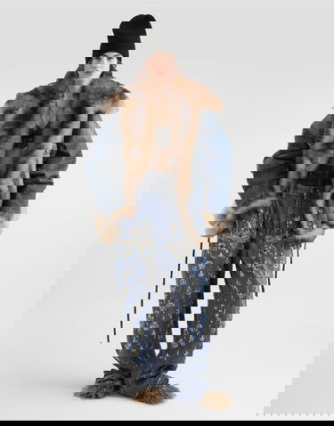 Bunda Dolce & Gabbana Denim Jacket With Fur Rôznofarebný | F9T08ZG8OC9S9001, 1