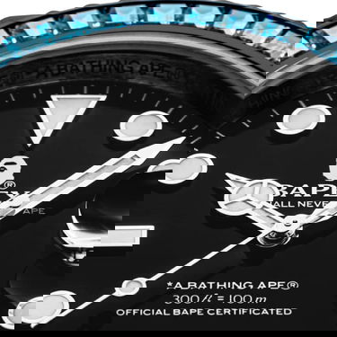 Hodinky BAPE A BATHING APE Type 1 Bapex Crystal Stone Watches Green Zelené | 001WHJ301004I GRN, 1