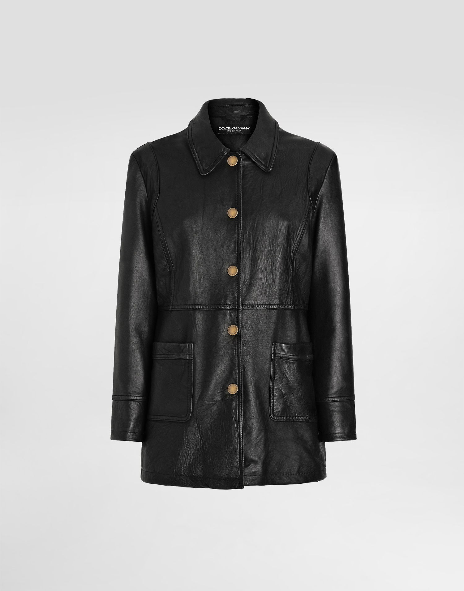 Bunda Dolce & Gabbana Dolce & Gabbana Vintage Lambskin Jacket Čierna | F0W3PLGDDEAN0000, 0