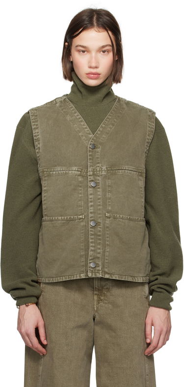 Vesta LEMAIRE Lemaire Denim Vest Zelené | OW1109 LD1008, 0