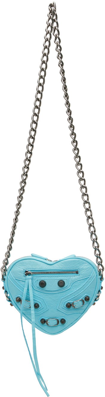 Taška cez rameno Balenciaga 'Le Cagole' Heart Mini Bag Modrá | 722781 1VG9Y, 0