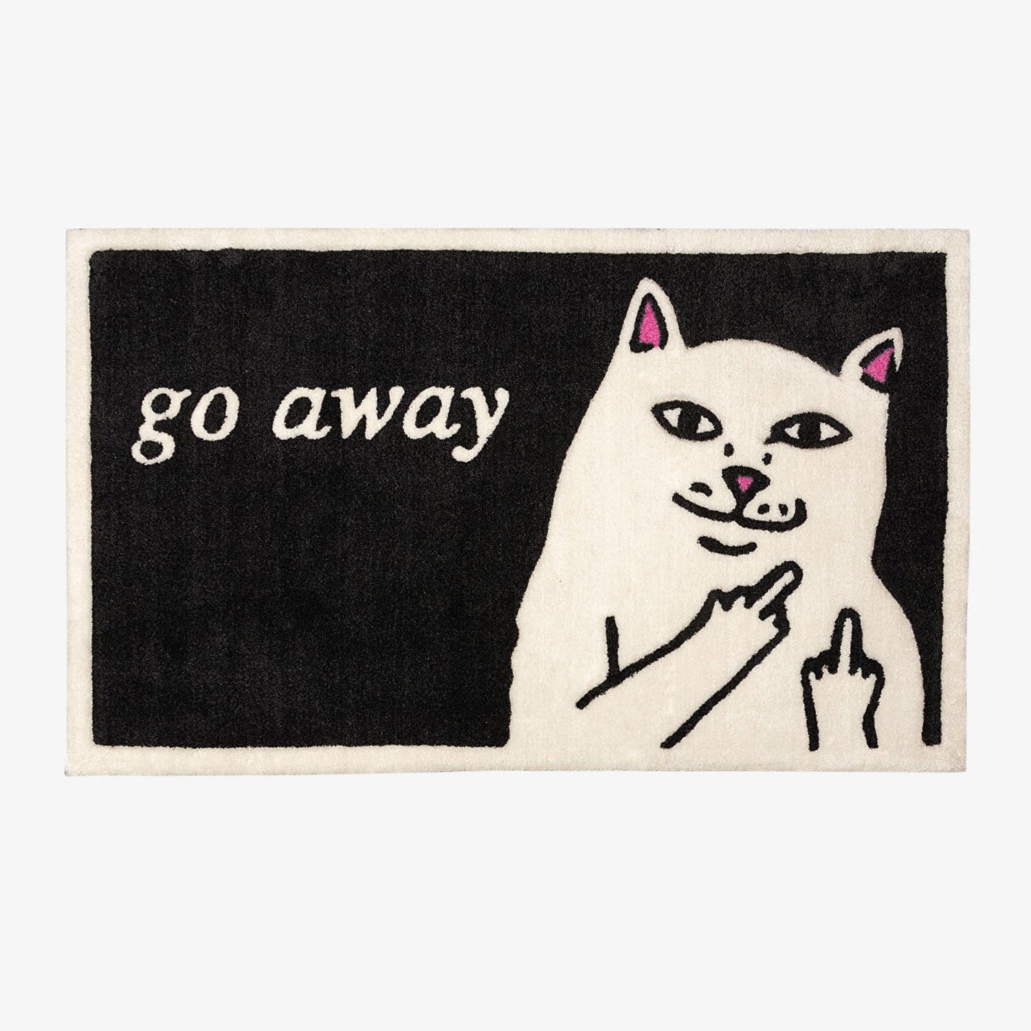 Home decor RIPNDIP Go Away Rug Čierna | RND0641, 0