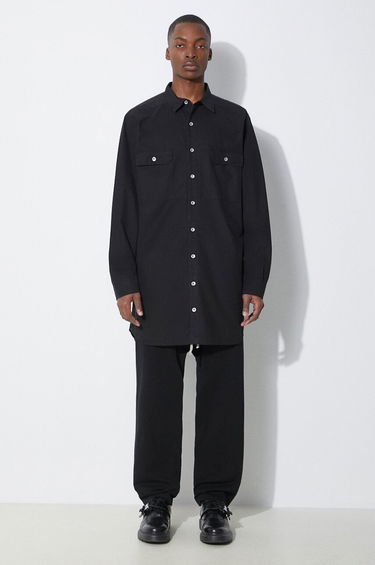 Košeľa Rick Owens Jumbo Relaxed Fit Shirt Čierna | DU01D1297.P.09, 1
