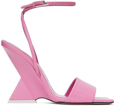 Starostlivosť o obuv The Attico Attico Cheope Wedge Sandals Ružová | 236WS513 L071, 0