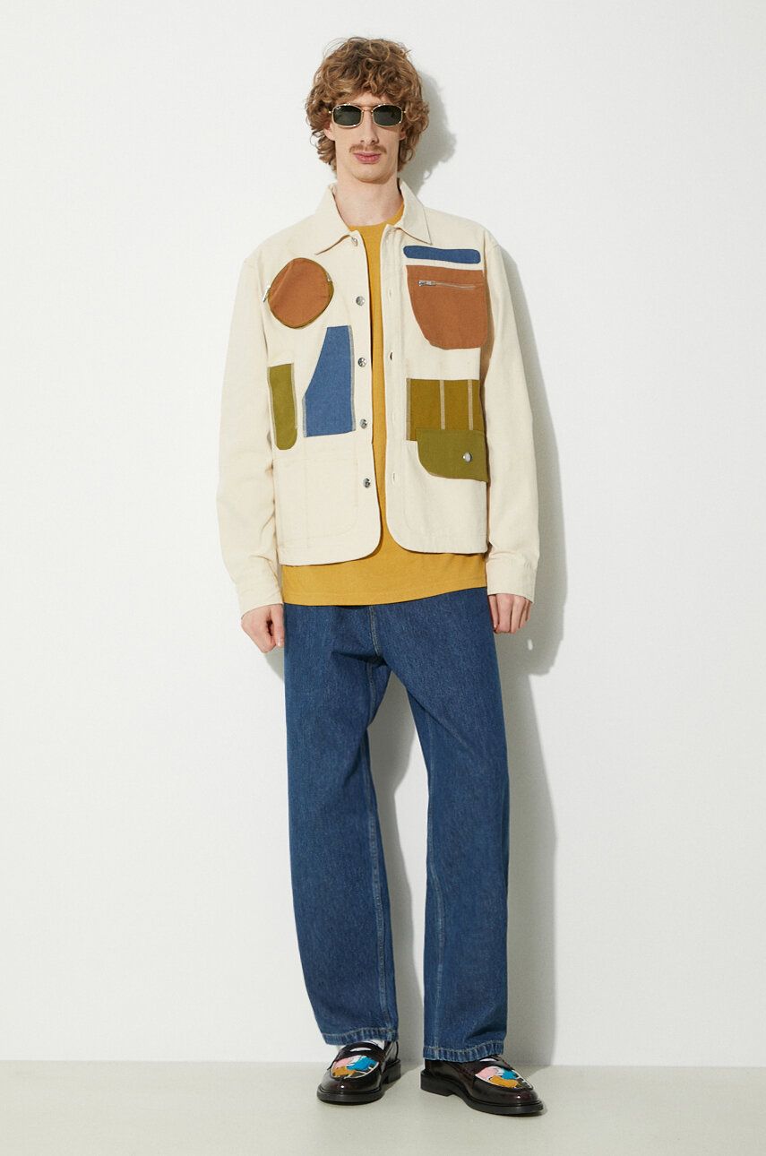 Bunda MARKET Workstations Overshirt Jacket Béžová | 406124002, 1