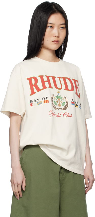 Tričko Rhude Rhude 'Bay Of Angels Yacht' T-Shirt Béžová | RHPS25TT01012, 1