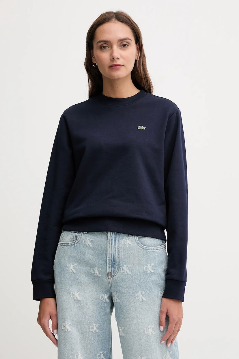 Mikina Lacoste Lacoste Crewneck Sweatshirt Navy | SF5270