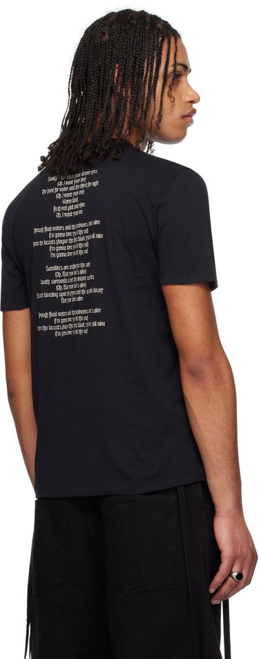 Tričko Ann Demeulemeester Ann Demeulemeester Baptist 'Till The End' T-Shirt Čierna | 2510-M-JTS02-38-FA206-099, 2