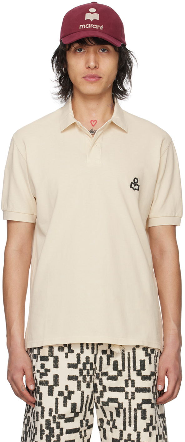 Polo tričko ISABEL MARANT Afko Polo Béžová | 24PPL0003HA-B1N11H, 0