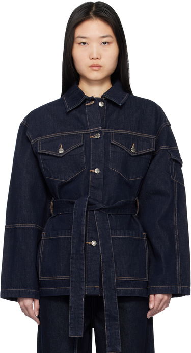 Bunda Ksubi Duty Zenith Pop Denim Jacket Navy | WPS25JK009, 0