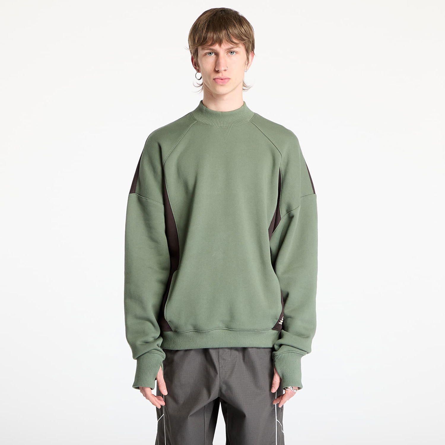 Sveter Reebok French Terry Crewneck Sweatshirt Zelené | RMBA00BC99JER0015460, 0