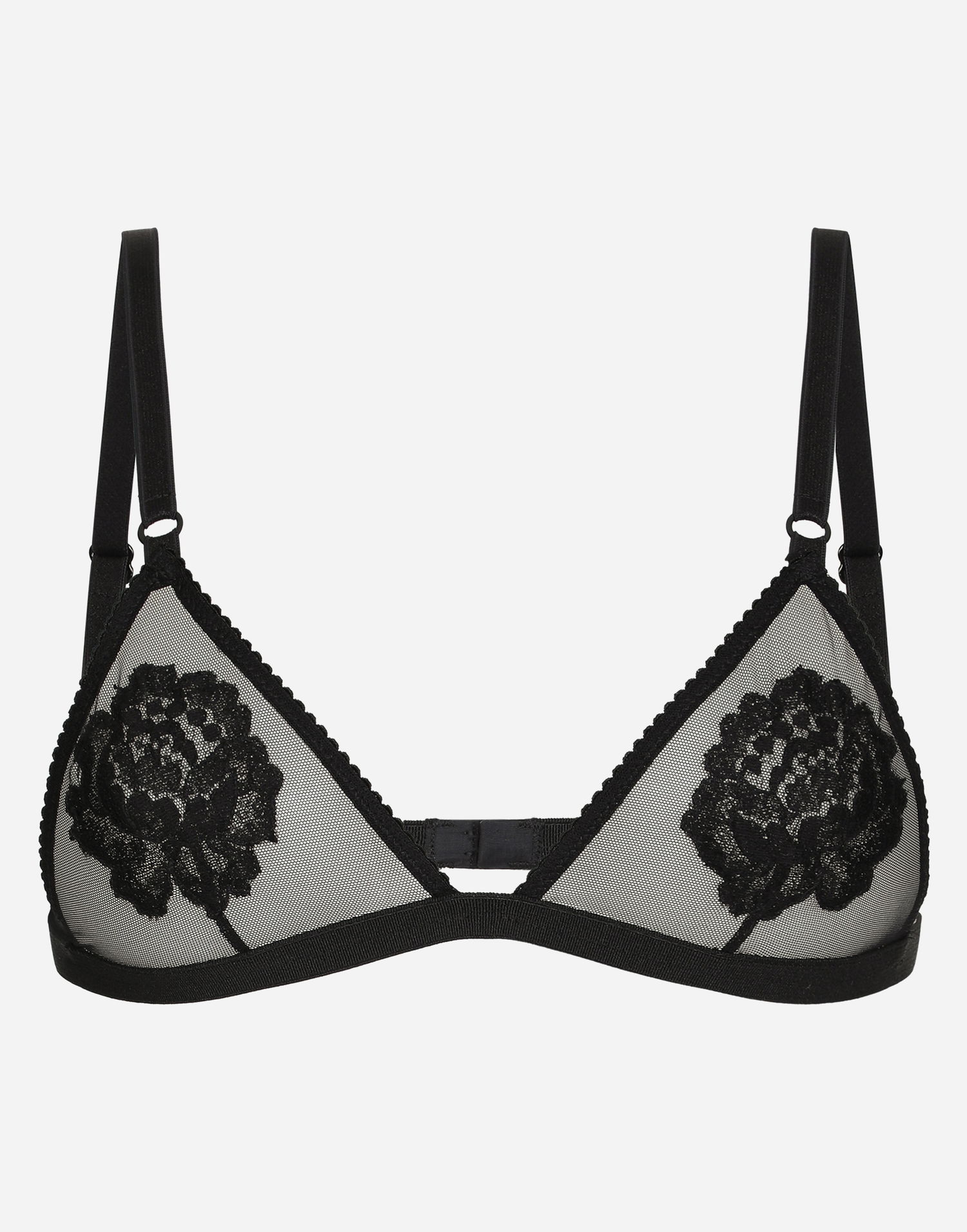 Podprsenka Dolce & Gabbana Dolce & Gabbana Floral Lace Triangle Bralette Čierna | O1G24TONQ79N0000, 0
