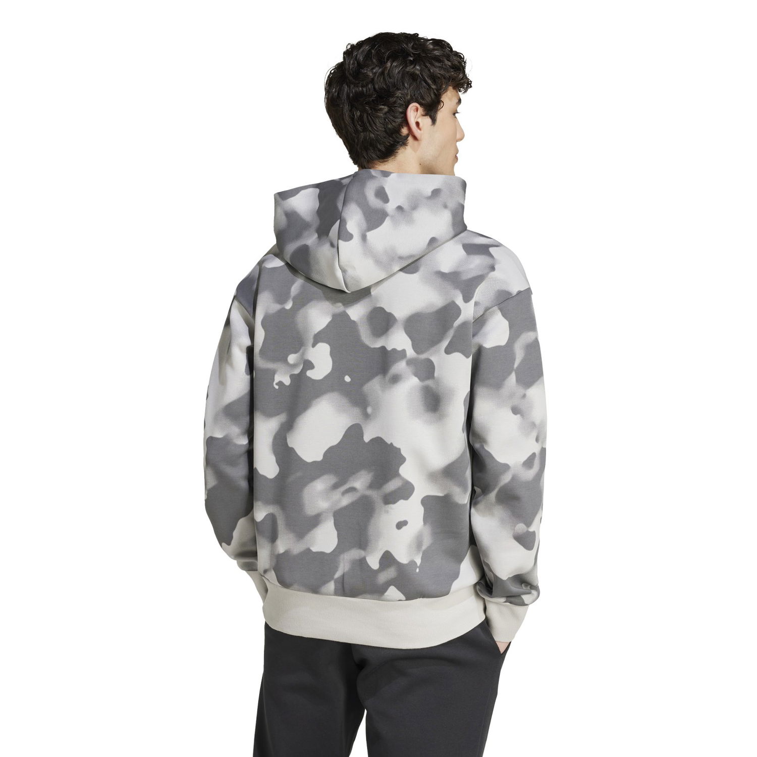 Mikina adidas Performance Camo Print Hoodie Šedá | IW8603, 1