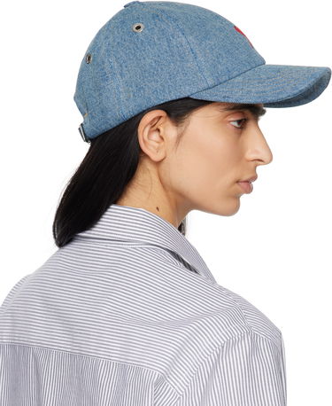 Šiltovka AMI AMI Paris Cotton Ami de Coeur Baseball Cap Modrá | UCP116.DE0046, 2