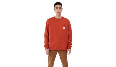 Mikina Makia Square Pocket Sweatshirt Červená | M41073_375, 2