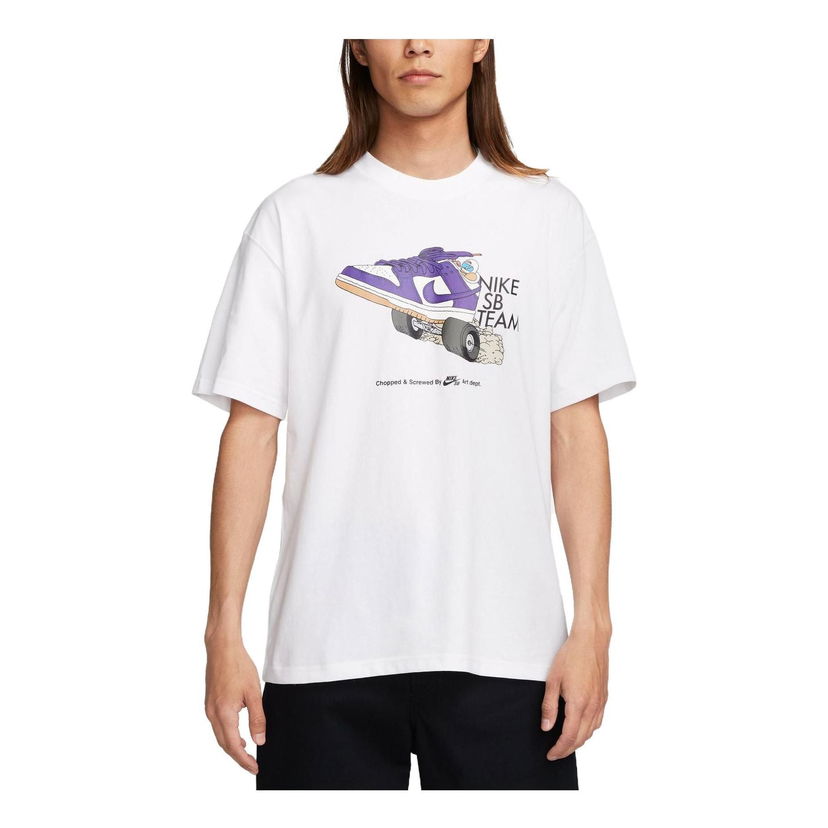 Tričko Nike SB Team Graphic T-Shirt Biela | FJ1138-100