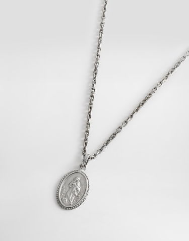 Náhrdelník Dolce & Gabbana Dolce & Gabbana Metal Necklace with Engraved Medallion Metalická | WNR3S2W111187655, 2