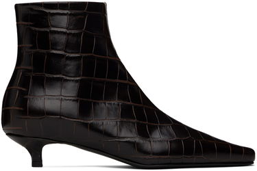 Tenisky a topánky TOTEME TOTEME 'The Slim' Kitten Heel Ankle Boots Hnedá | 241-WAS940-LE0023, 0
