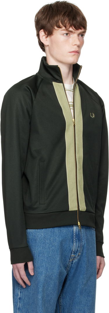 Bunda Fred Perry Fred Perry Chenille Tape Track Jacket Zelené | J9051, 1