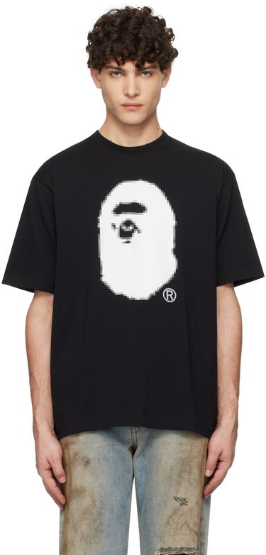 Tričko BAPE Pixel Ape Head Graphic Tee Čierna | 001TEK801348M, 0