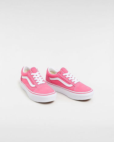 Tenisky a topánky Vans Youth Old Skool Platform Shoes (8-14 Years) (honey Suckle) Youth Pink, Size 2.5 Ružová | VN0009PDG3X, 1