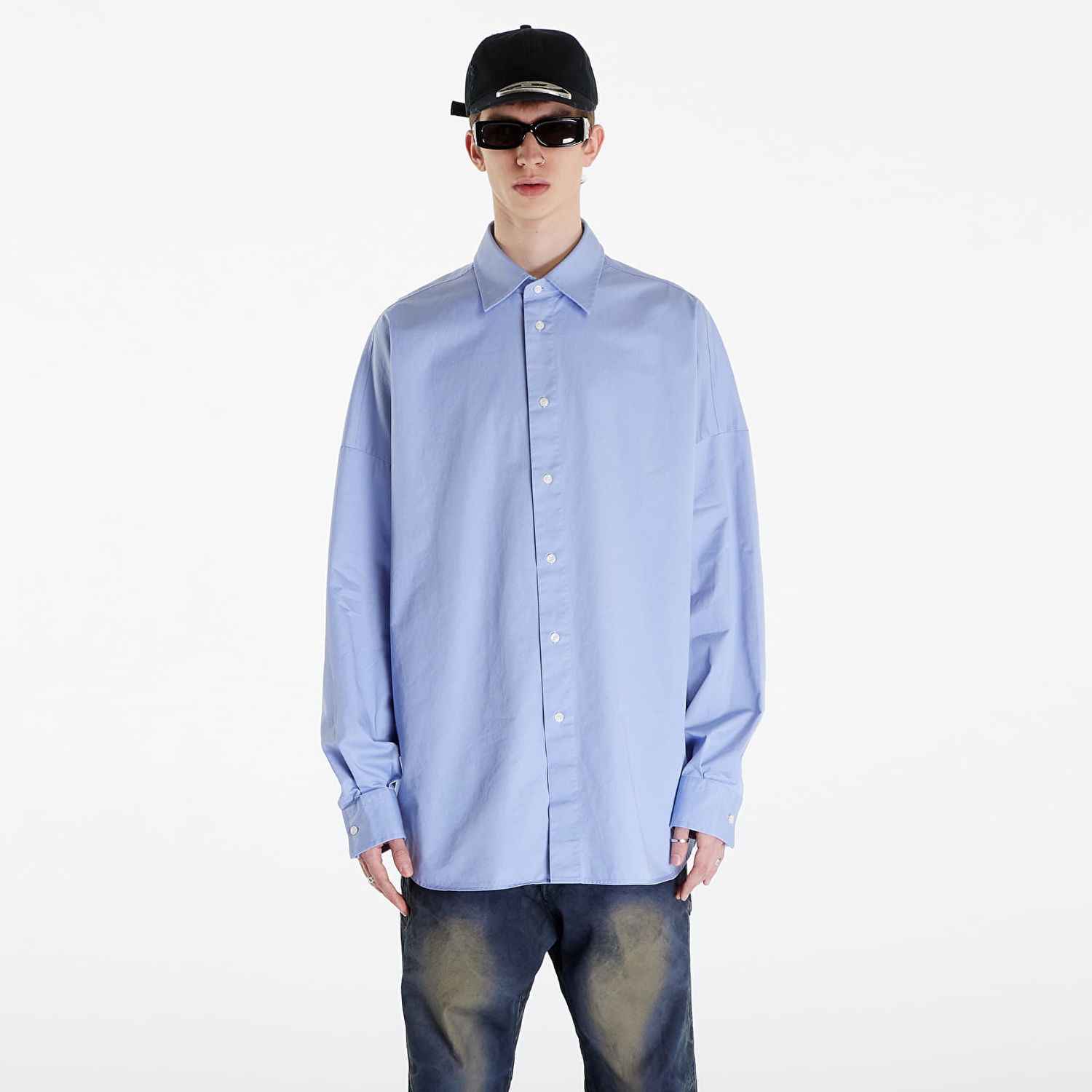 Košeľa Diesel S-Limo-Logo Shirt Blue Modrá | A08497_0AIAU Blue, 0