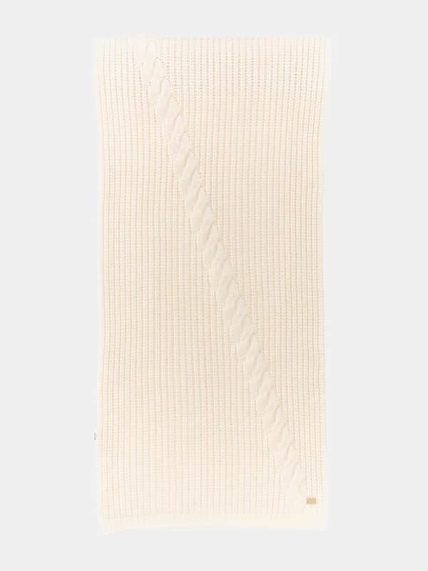 Šál GUESS Rib Knit Scarf Biela | 4BGZ035618Z, 0