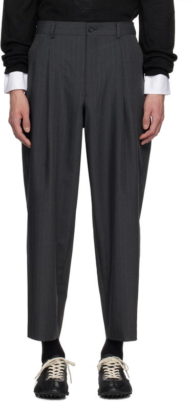 Nohavice Comme des Garçons Homme Deux Pinstripe Trousers Šedá | DO-P022-051, 0