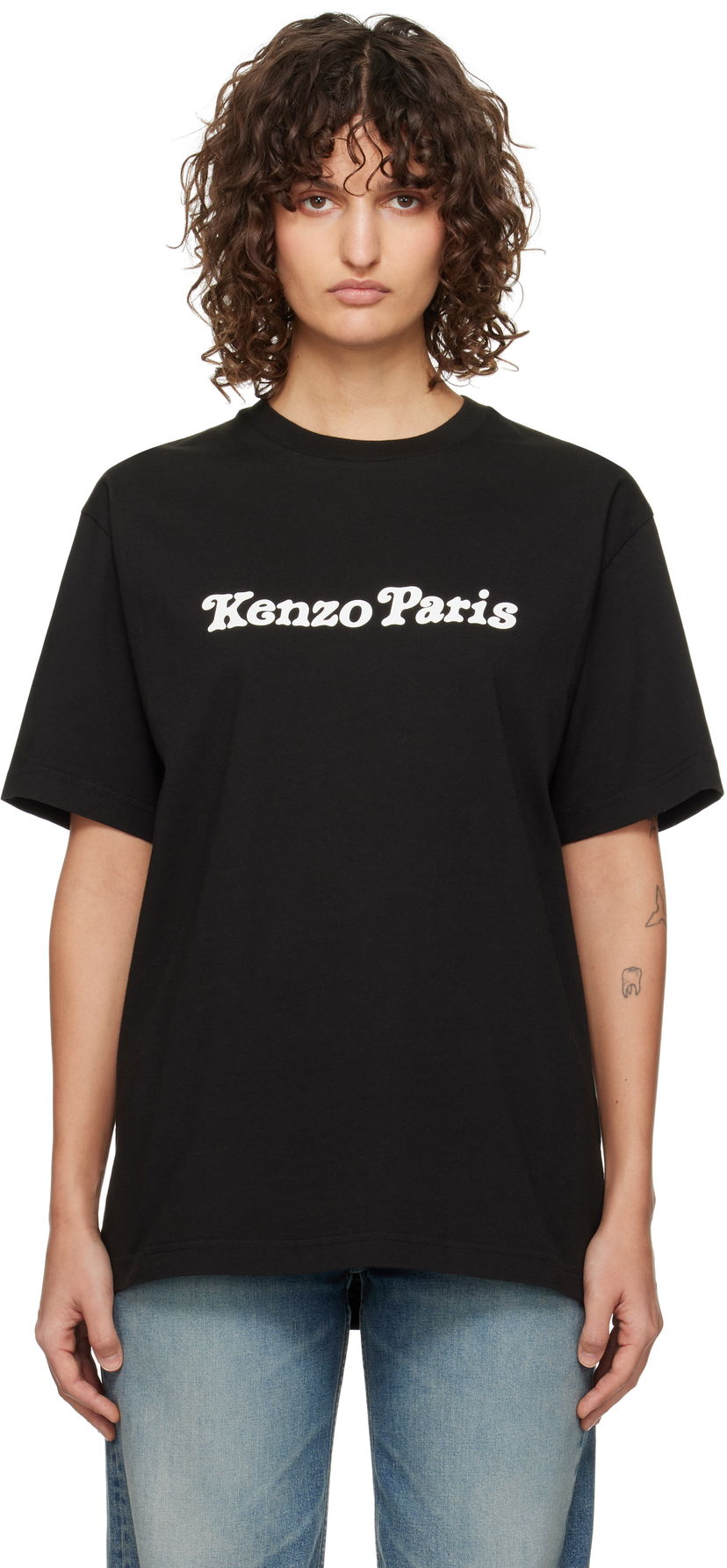 Tričko KENZO VERDY Edition Oversized T-Shirt Čierna | FF58TS4814SG