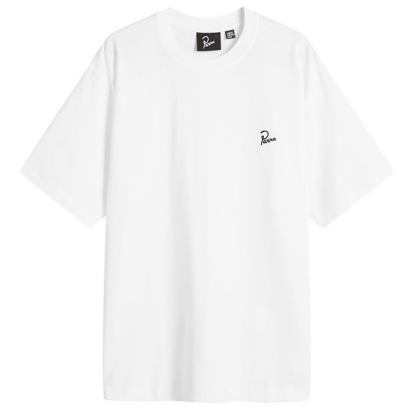 Tričko By Parra Parra Signature T-Shirt, Size Large Biela | 54115-WHT