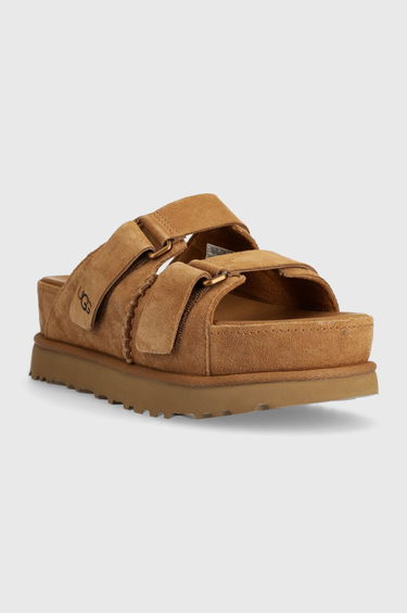 Tenisky a topánky UGG Goldenstar Hi Suede Platform Slides Hnedá | 1155458-CHE, 1
