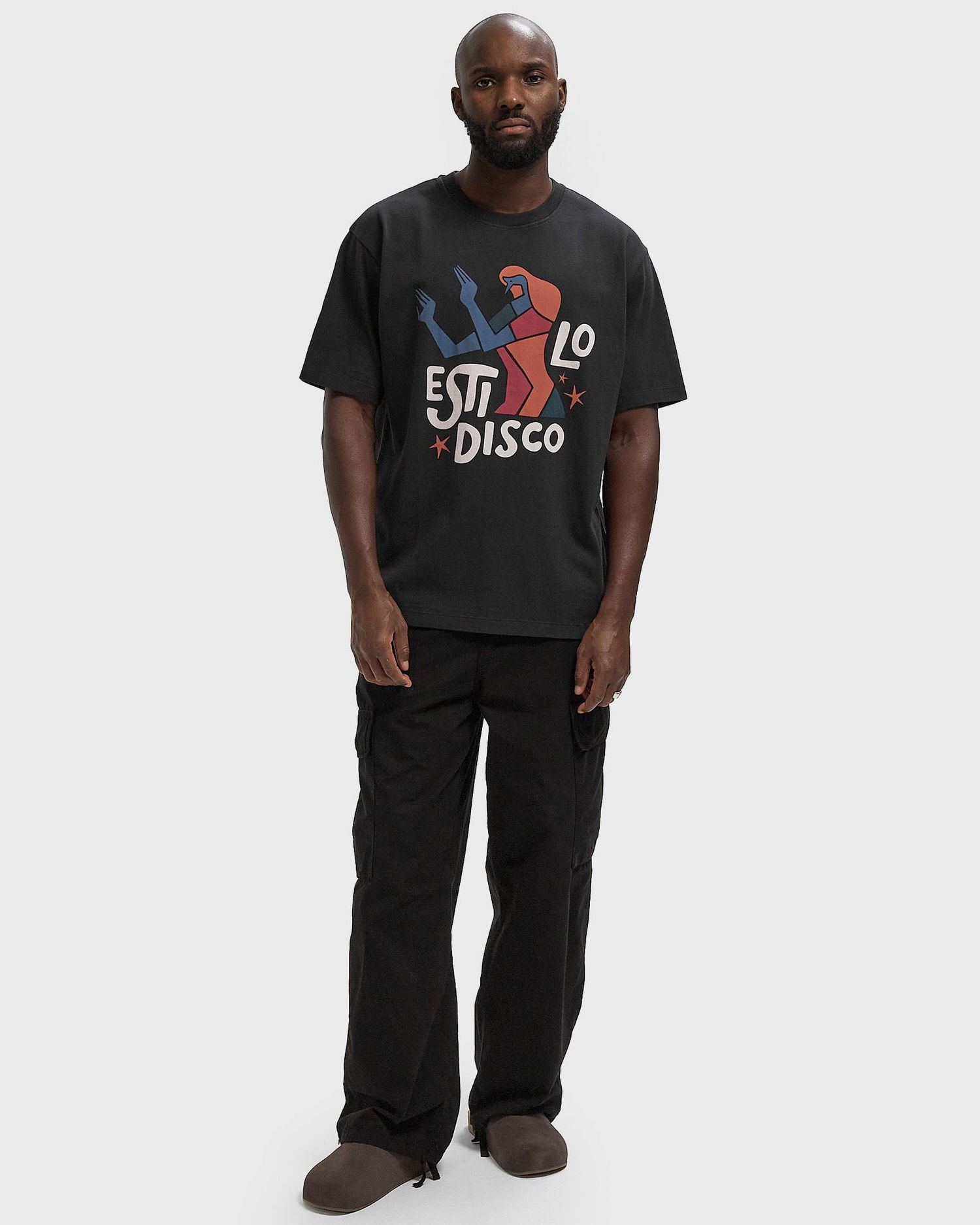Tričko By Parra Disco Graphic T-Shirt Čierna | 54210, 1