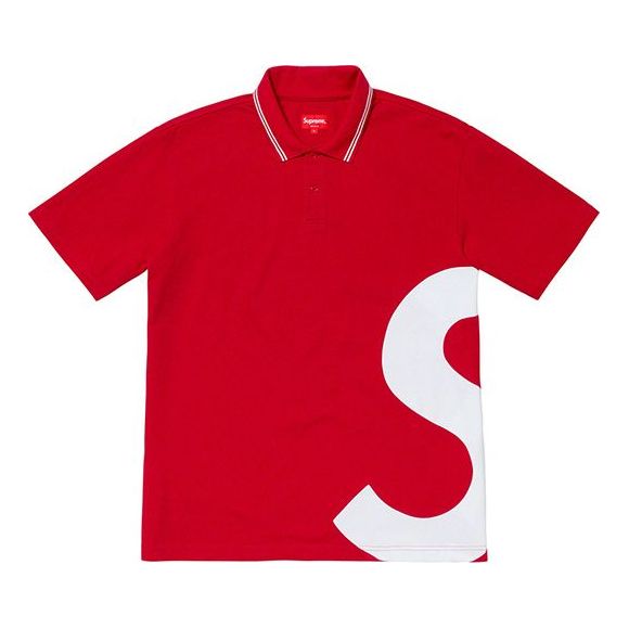 Polo tričko Supreme S Logo Polo Shirt Červená | SUP-SS19-10391