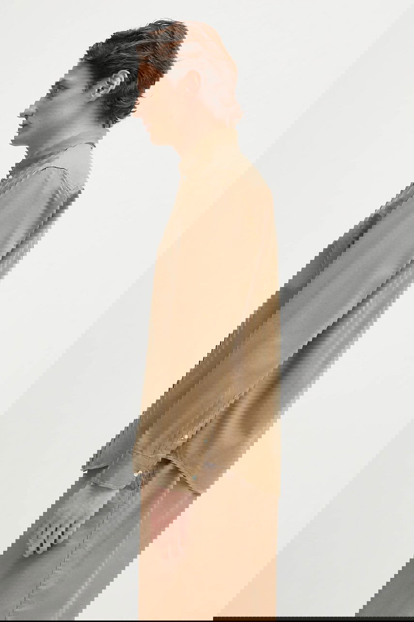 Košeľa Carhartt WIP Long Sleeve Madison Shirt Regular Fit Classic Collar Béžová | I023339.1Q5XX, 1