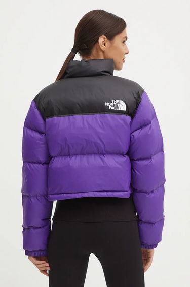 Prešívaná bunda The North Face W NUPTSE SHORT JACKET Fialová | NF0A5GGES961, 2