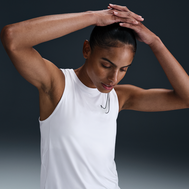 Tielko Nike Nike One Dri-FIT Running Tank Top Biela | HJ2218-100, 0