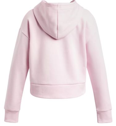Mikina Under Armour Rival Fleece Cropped Hoodie Ružová | 1379517-647, 1