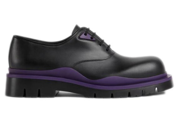 Tenisky a topánky Bottega Veneta Tire Lace Up Leather Shoe Fialová | 667073VBS501395, 0